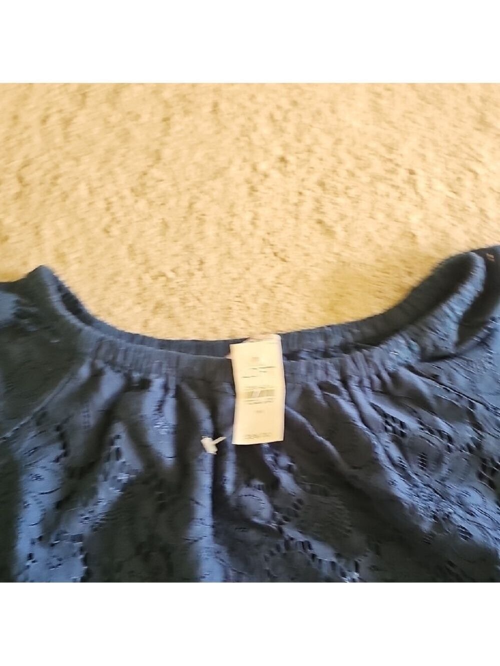 LOFT Blue Lace Skirt - Picture 3 of 8